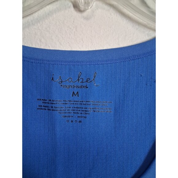 NWT Isabel Maternity Short Sleeve T-Shirt Blue Size Medium MSRP $20 - Picture 3 of 4